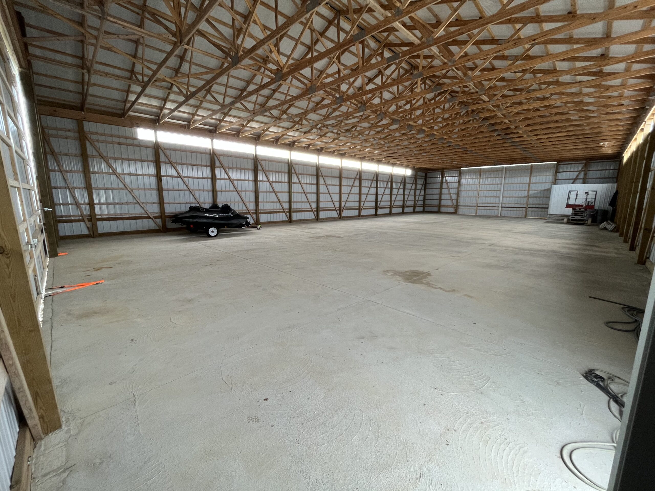 Indoor Pole Barn Storage