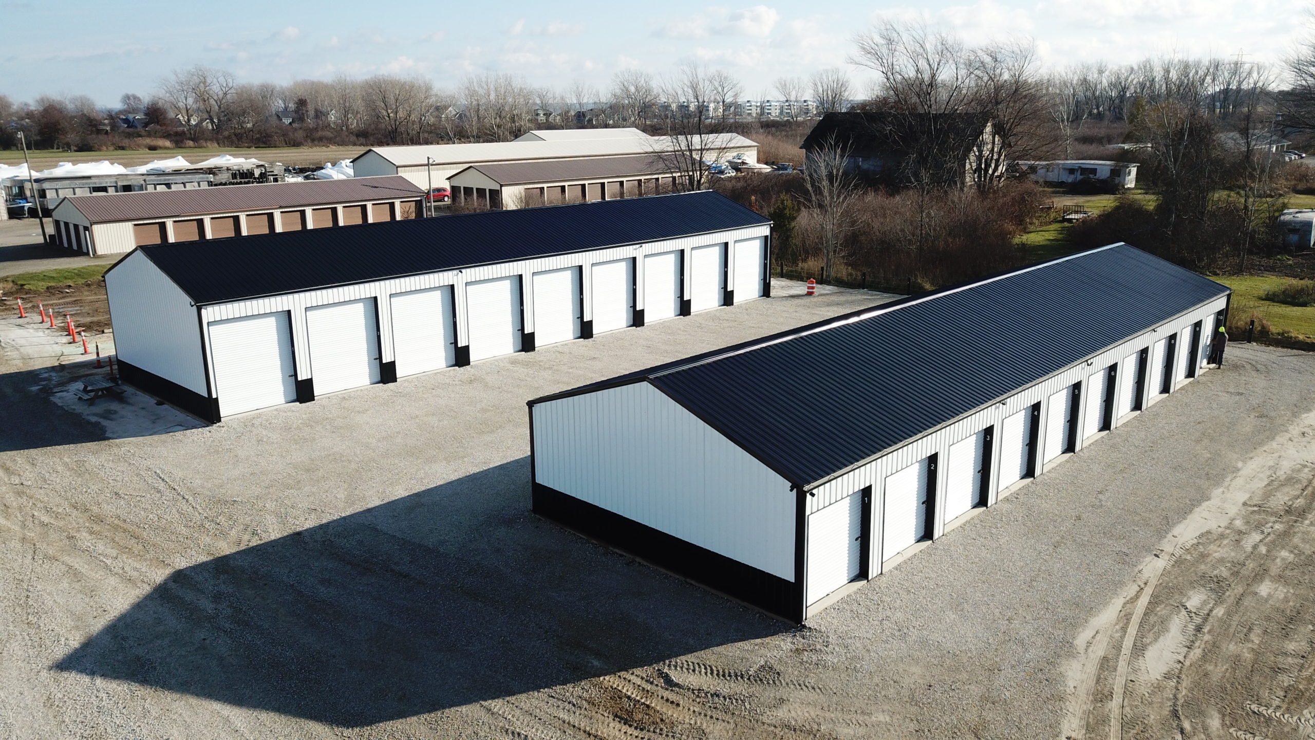 Marblehead Storage Facility with storage barns